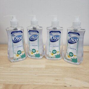 4 x Dial Complete Anti-bact WHITE TEA Liquid Hand Soap Wash 7.5 oz